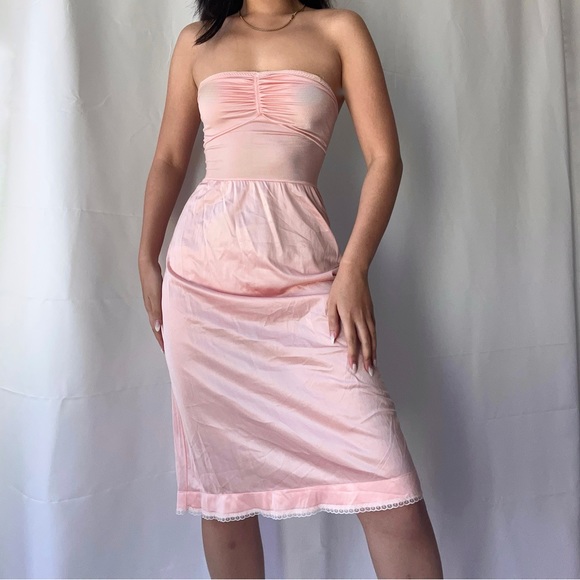 American Vintage Other - SOLD Lace Trim Strapless Midi Slip